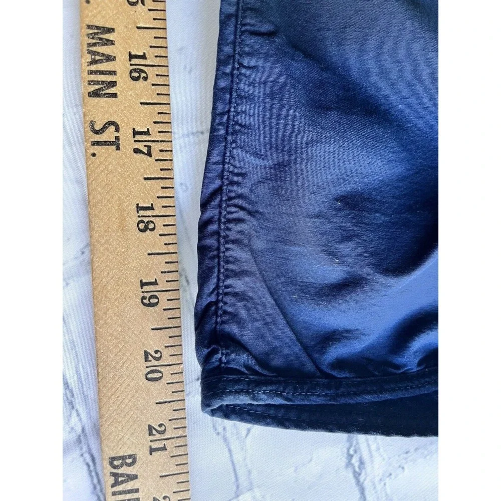 ✅SOLD Woolrich Navy Blue Ruched Legs Hiking Capris Crop Cargo Pants Size 14 - Picture 11 of 13